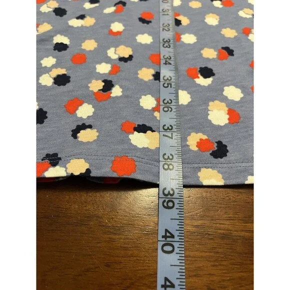 Boden Emory Jersey Dress, Periwinkle Blue Fallen Blossom, Size 6R, Pre-Owned - Picture 7 of 14